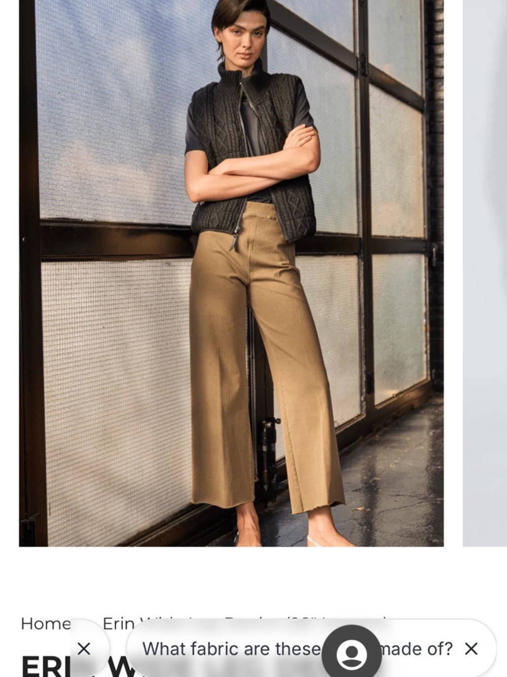 Lysse’ Cropped Erin Pant Antique Washed Smoked Olive